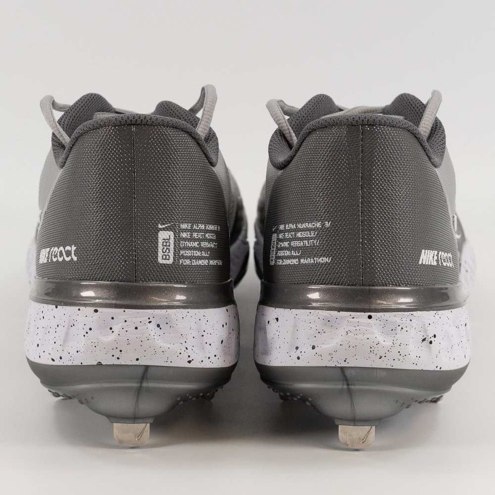 Nike Alpha Huarache Elite 3 Low 'Light Smoke Grey' CK0746-011 Metal Baseball - Picture 7 of 10